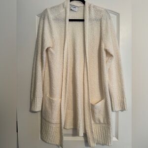 Cozy Cream Open-Front Cardigan
